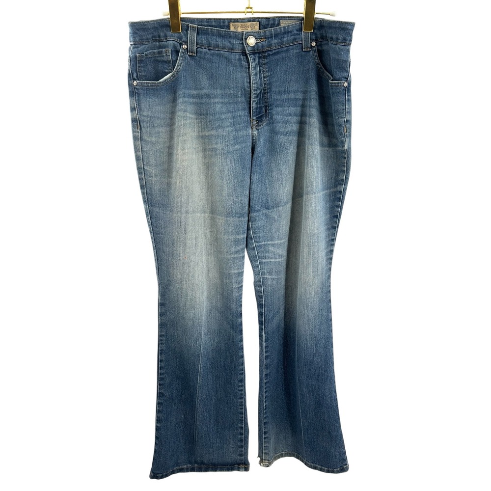 Nine West Vintage America Bootcut Jeans Women's 16/33W Denim Blue‎ Boho